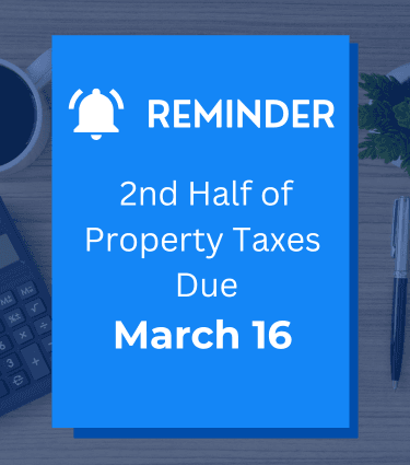 Taxes due March 16