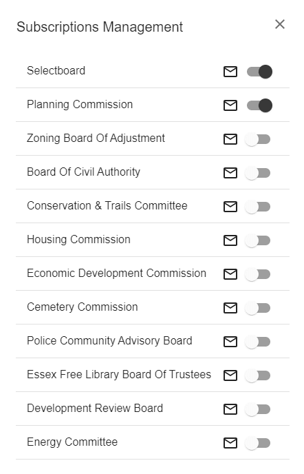 Make your selections